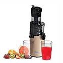 BOSS Fauna Slow Juicer, Professional Cold Press Whole Slow Juicer, 200 Watts | All-in-1 Fruit &amp; Vegetable Juicer, Beige