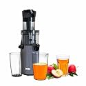 BOSS Fauna Slow Juicer, Professional Cold Press Whole Slow Juicer, 200 Watts | All-in-1 Fruit & Vegetable Juicer, Grey