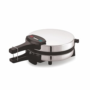 boss munch khakhra maker electric automatic  khakhra maker non stick ptfe coating  wattage 1100 - stainless steel body