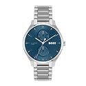 BOSS Tyler Qtz Multifunction Blue Sunray Round