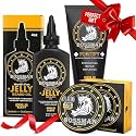 Bossman Essentials Beard Kit for Men, 3-Piece Gift Set - Gold Scent
