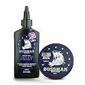 Bossman Jelly Beard Oil &amp; Beard Balm Combo for Men - Royal Oud Scent