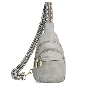 bostanten sling bag for women leather crossbody bags fanny pack chest bag for travel a-twilight grey 10243939 x 6693939 x 3153939 classic casual travel