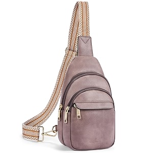 bostanten small sling bag for women leather crossbody bags fanny pack chest bag for travel a-purple 315 inches x 669 inches x 1024 inches casual