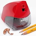 Bostitch Electric Pencil Sharpener, Standard &amp; Jumbo Pencils, Red
