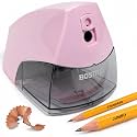 Bostitch Electric Pencil Sharpener, Standard &amp; Jumbo Pencils, Pink