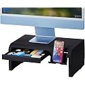 Bostitch Konnect Adjustable Monitor Riser with Drawer &amp; Cell Phone Holder, Laptop Stand for Desk, 4 Height Levels, Cable Management &amp; Rubber Feet (Pack of 6)