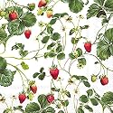Boston International IHR 3-Ply Paper Napkins, 20-Count Cocktail Size, Erdbeere