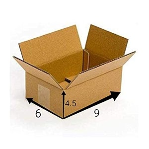 3 ply plain corrugated golden boxgift packaging box 9 inch x 6 inch x 45 inch - pack of 50 box