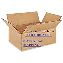 3 Ply Plain Corrugated Golden Boxes/Gift Packaging Boxes 9 inch x 6 inch x 4.5 inch (100)