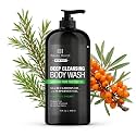 Botanic Hearth Tea Tree Body Wash for Men | Deep Cleansing Shower Gel with Tea Tree Oil | Refreshing Moisturizing Body Wash for Daily Use | Helps Wash Away Dirt &amp; Excess Oil | 16 Fl Oz | Paraben Free