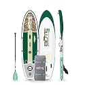 BOTE 10' FT 6" Breeze Aero Inflatable Stand Up Paddle Board, MAGNEPod Compatible Blow Up iSUP Great for Adults Kids Family Travel Friendly Multiple Sizes Color Options