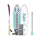 BOTE Wulf Aero Inflatable Stand Up Paddle Board Kit Includes Accessories Adjustable Paddle iSUP Travel Bag Blow Up Pump Safety SUP Coiled Leash Multiple Sizes