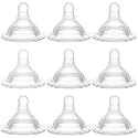 Bottle Nipples Fast Flow Nipple Level 4, 9m+, Compatible with Wide-Neck Baby Bottle, 9 Count