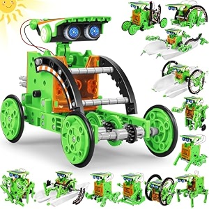 bottleboom stem 13 in 1 education solar power robot toys for 8-12 year old boys science kits educational toys for kids robotic experiments birthday gifts for 8 9