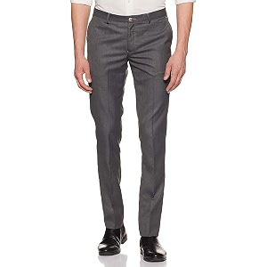 bottomline men39s slim fit formal trousers pants cut belt 42 light worsted