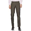 BottomLine Men's Slim FIT Formal Trousers Pants (Cut Belt) (44, Mix Brown)