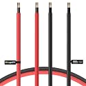 BougeRV 30 Feet 10AWG Solar Wire Solar Panel Wire Pure Copper Wire (30FT Red + 30FT Black)