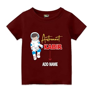 Customised Astronaut Theme T Shirt Birthday Decoration