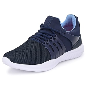 Bourge Reef-06 Navy and Sky Running Shoes