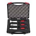 BOUSH Windshield Urethane Scraper Tool Kit - Universal Car Glass Removal Tool Kit with 3pcs Blades and Soft Rubber