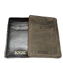 BOVINE Black Analyne and Bourbon Oil Pullup Leather Credit Card Holders for Men & Women Earth First Fashion for All (8 Cards + 1 Cash Notes Slots) (Analyne & Bourbon)