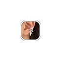 Bow Ear Cuff for Women Ribbon Dangle Non Pierced Earrings Jewelry Gifts