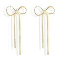 Bow Earrings for Women Sparkly Rhinestone Bow Stud Earrings Jewelry Gifts