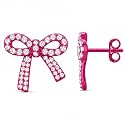 Bow Earrings for Women Sparkly Rhinestone Bow Stud Earrings Jewelry Gifts