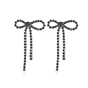 Bow Earrings for Women Sparkly Rhinestone Bow Stud Earrings Jewelry Gifts