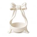 Bow Jewellery Organizer Tray for Rings, Earrings & Keys (White)