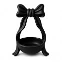 Bow Jewellery Organizer Tray for Rings, Earrings &amp; Keys (Black)