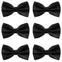 Bow Tie for Men Polyester Solid Pretied Bowties Adjustable Tuxedos Bowtie for Weddings &amp; Groom’s Gift – Bow Ties for Women