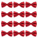 Bow Tie for Men Polyester Solid Pretied Bowties Adjustable Tuxedos Bowtie for Weddings &amp; Groom’s Gift – Bow Ties for Women