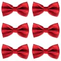 Bow Tie for Men Polyester Solid Pretied Bowties Adjustable Tuxedos Bowtie for Weddings &amp; Groom’s Gift – Bow Ties for Women