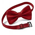 Bow Tie for Men Polyester Solid Pretied Bowties Adjustable Tuxedos Bowtie for Weddings &amp; Groom’s Gift – Bow Ties for Women