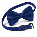 Bow Tie for Men Polyester Solid Pretied Bowties Adjustable Tuxedos Bowtie for Weddings &amp; Groom’s Gift – Bow Ties for Women