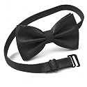 Bow Tie for Men Polyester Solid Pretied Bowties Adjustable Tuxedos Bowtie for Weddings &amp; Groom’s Gift – Bow Ties for Women