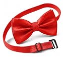 Bow Tie for Men Polyester Solid Pretied Bowties Adjustable Tuxedos Bowtie for Weddings &amp; Groom’s Gift – Bow Ties for Women