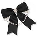 Bow Tie for Women Girls, Adjustable Bow Ties with Pearls for Dress