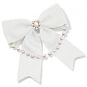 Bow Tie for Women Girls, Adjustable Bow Ties with Pearls for Dress