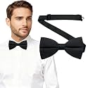 Bow Ties for Men Solid Color Bow Tie Pre-Tied Adjustable - Men's Bow Tie for Party Wedding Available