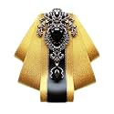 Bow Ties for Men Wedding Suit Banquet Dress Fashion Silk Solid Pre-Tied Crystal Brooch Pins Bow tie