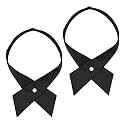 Bow Ties for Women Criss-Cross Tie Solid Color Neck Tie for Women Girls Boys School Uniform Shirts Blouses Cosplay