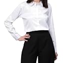 Bowrain Women39s Full Sleeves Satin Shirt