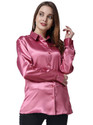 BOWRAIN Women Solid Casual Pink Shirt