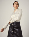 BOWRAIN Women Regular Fit Solid Spread Collar Casual Shirt