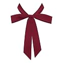 Bowtie for Womens Solid Color Bowties Skinny Uniform Necktie