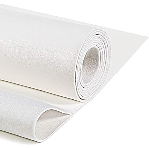 lama 1 meter white rexine matte finish artificial leather for sofa upholstery chair bed headboard car bike seat craft thickness 1mm width 137cms