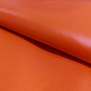 lama 2 meter orange rexine matte finish artificial leather for sofa upholstery chair bed headboard car bike seat craft thickness 1mm width 137cms